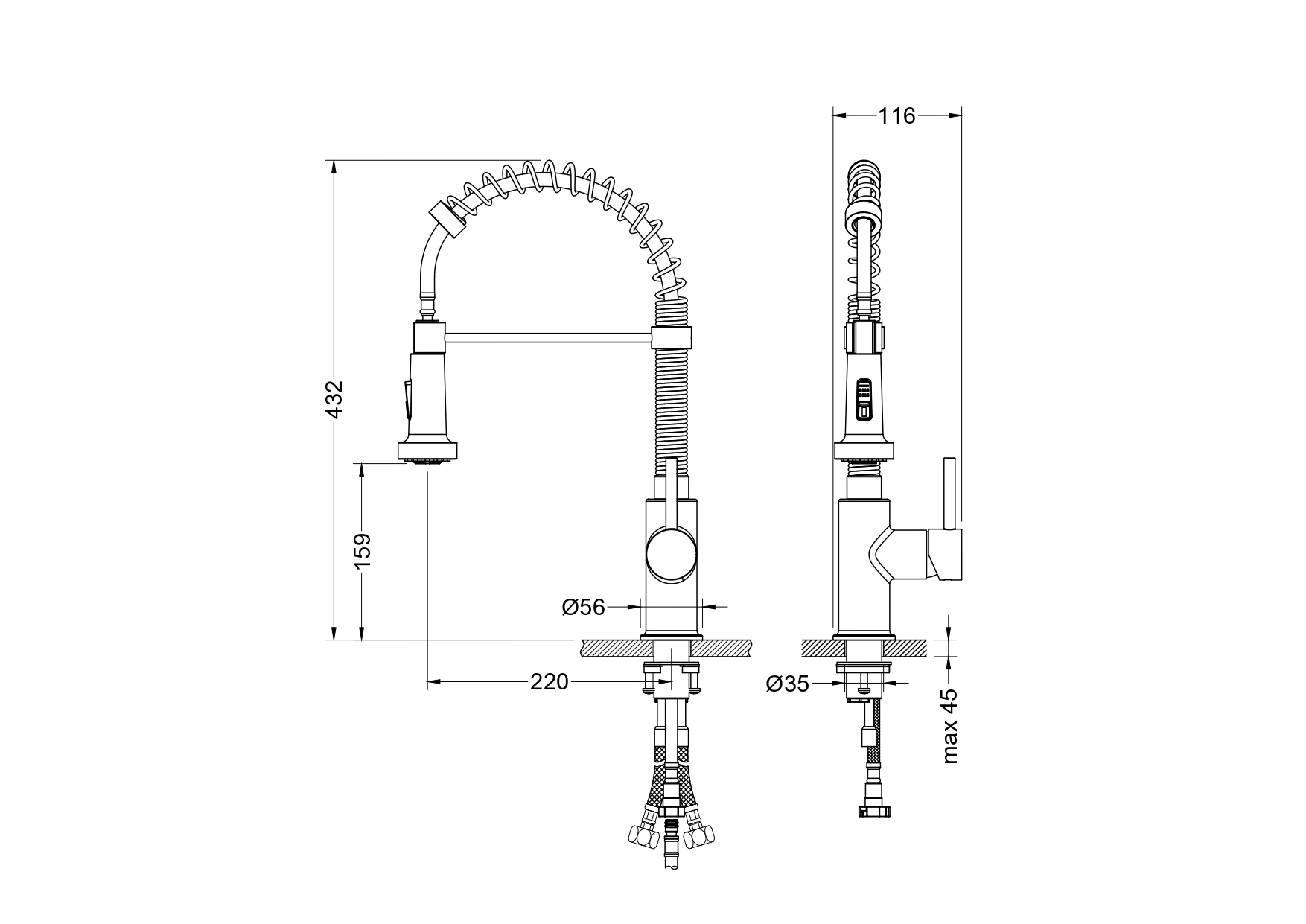 Смеситель Aquatek Европа AQ1387CR для кухни