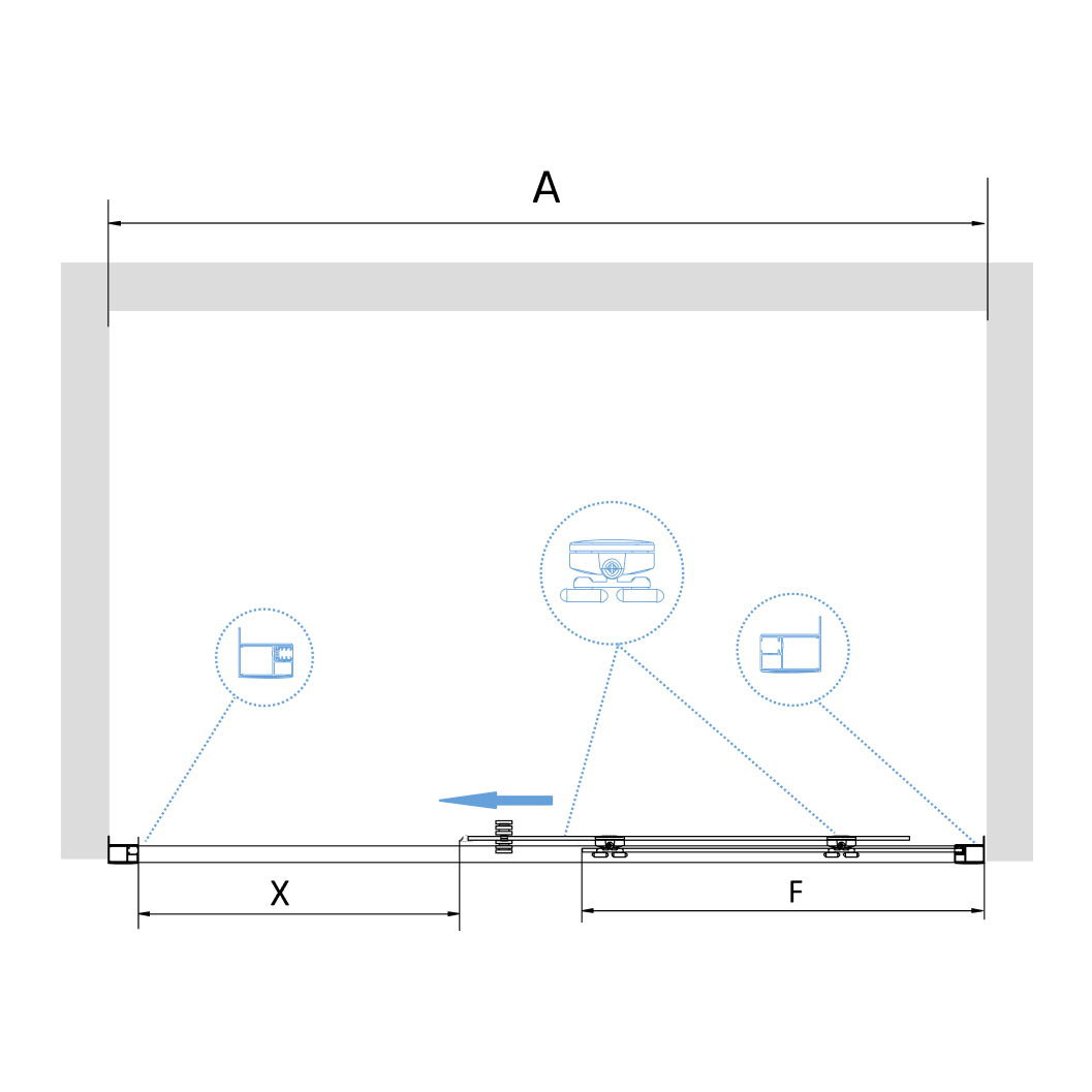 Душевая дверь RGW PA-14 120х195