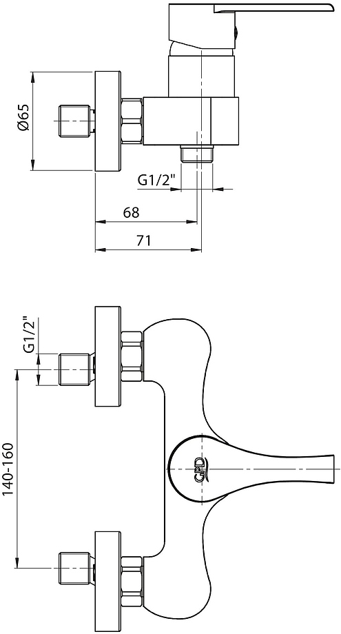 Смеситель для душа GPD Atros MDB65