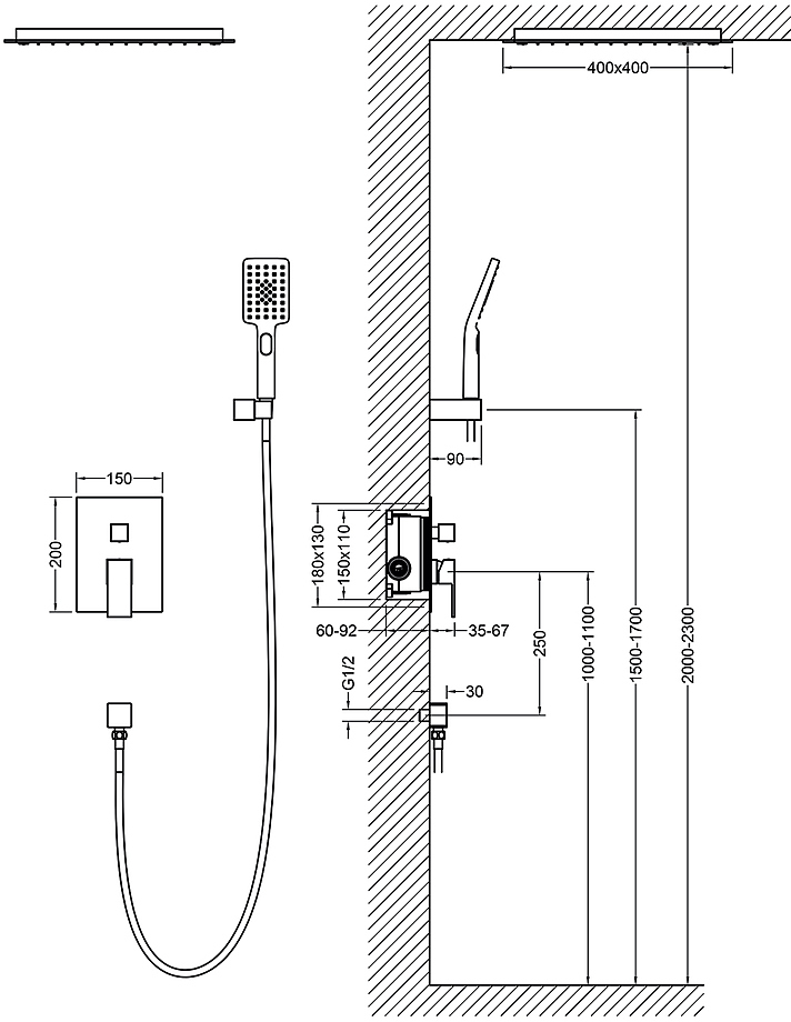 Душевая система Timo SX-2029/00SM