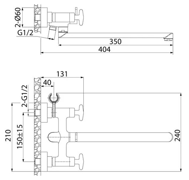 Смеситель для ванны Iddis Acros ACRSBL2i10WA