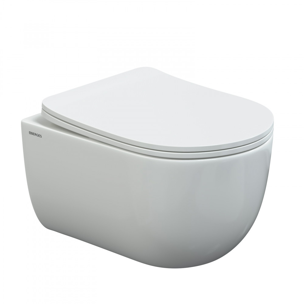 Унитаз подвесной Berges Ventas Rimless 082135 безободковый, белый