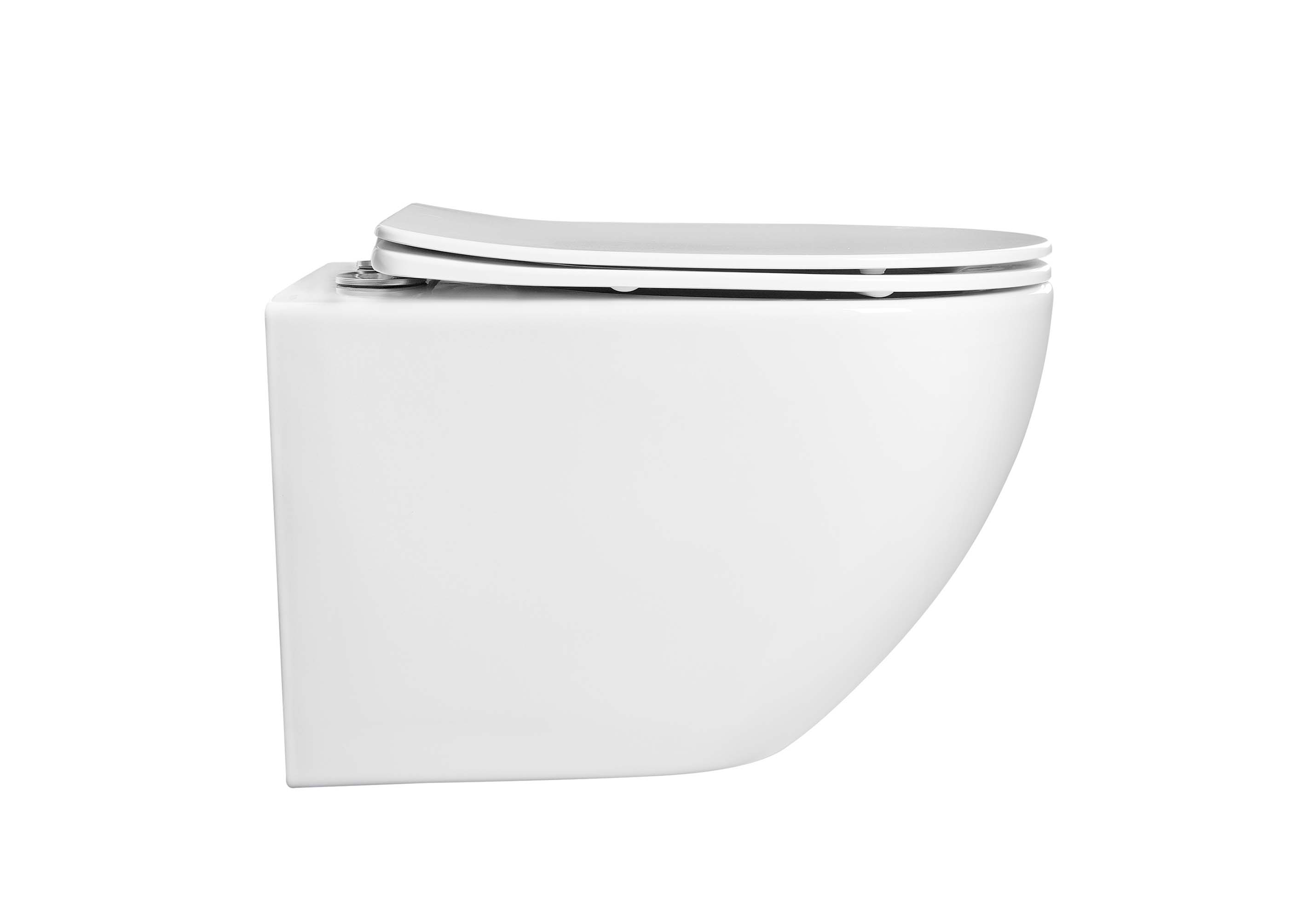 Унитаз подвесной безободковый Aquatek Европа AQ1901-MW с сиденьем Soft Close белый матовый