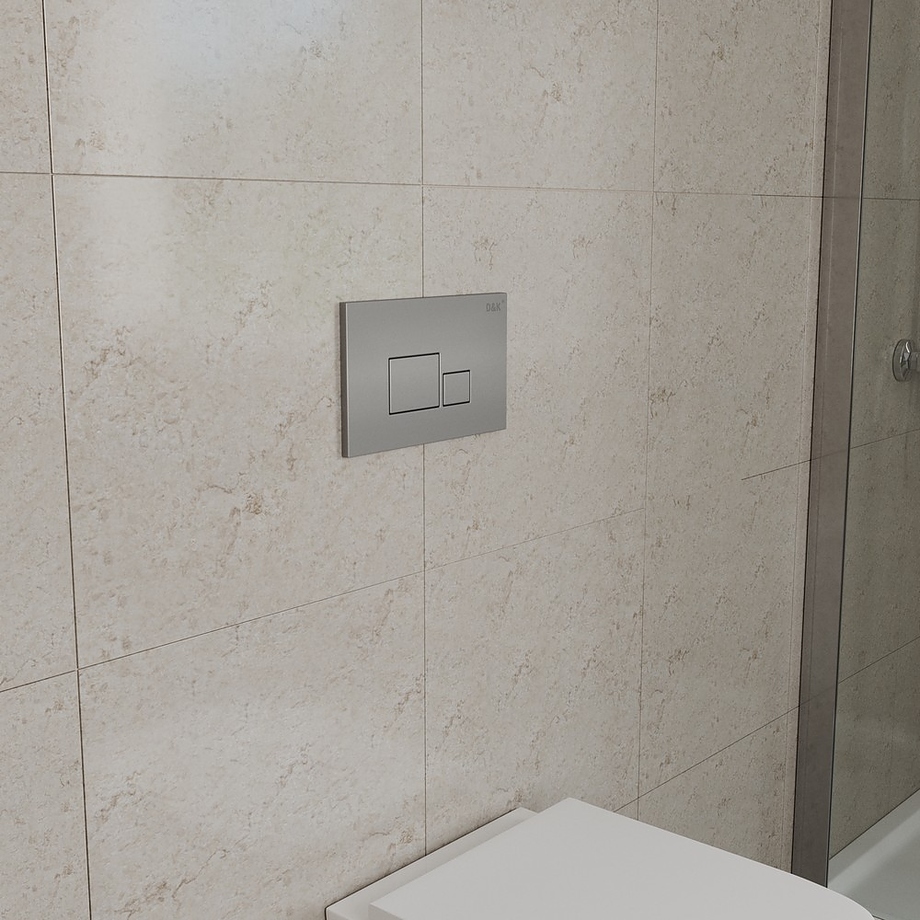 Унитаз подвесной с инсталляцией, сиденьем и клавишей смыва D&K Quadro DS1511604