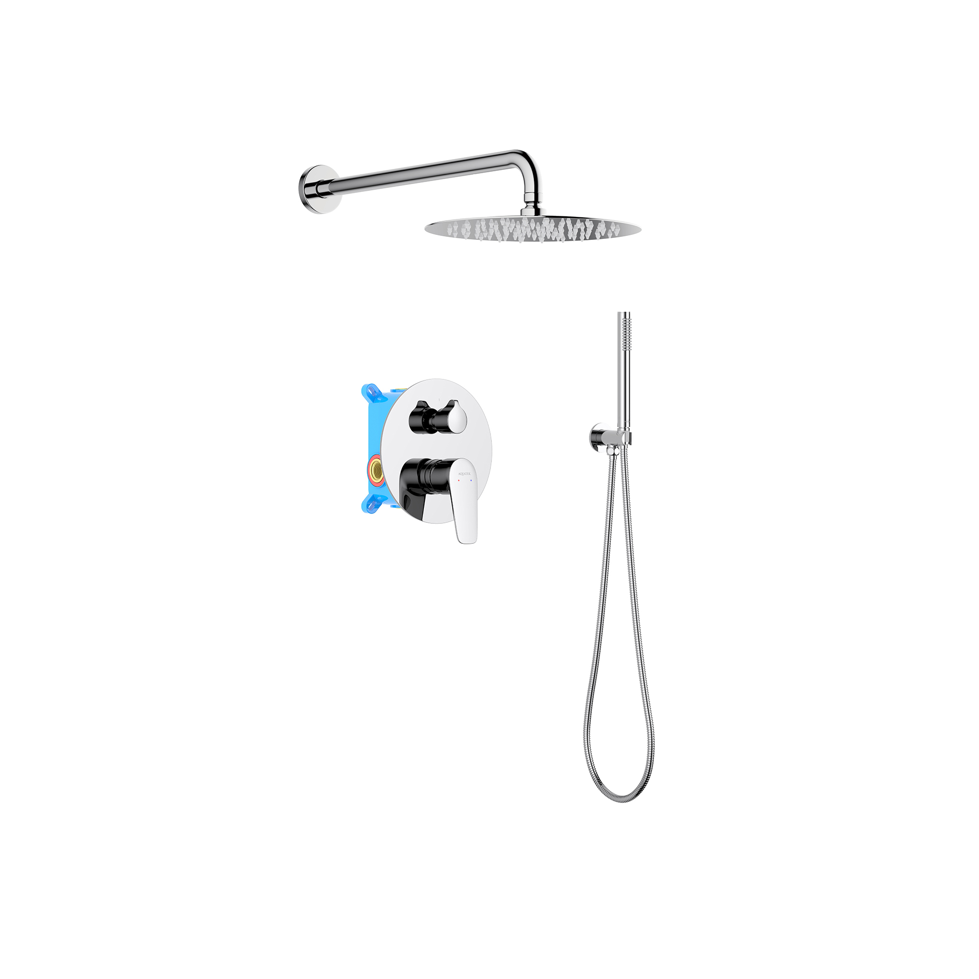 Set 3 в 1 душевой комплект Aquatek Бетта AQ1172CR