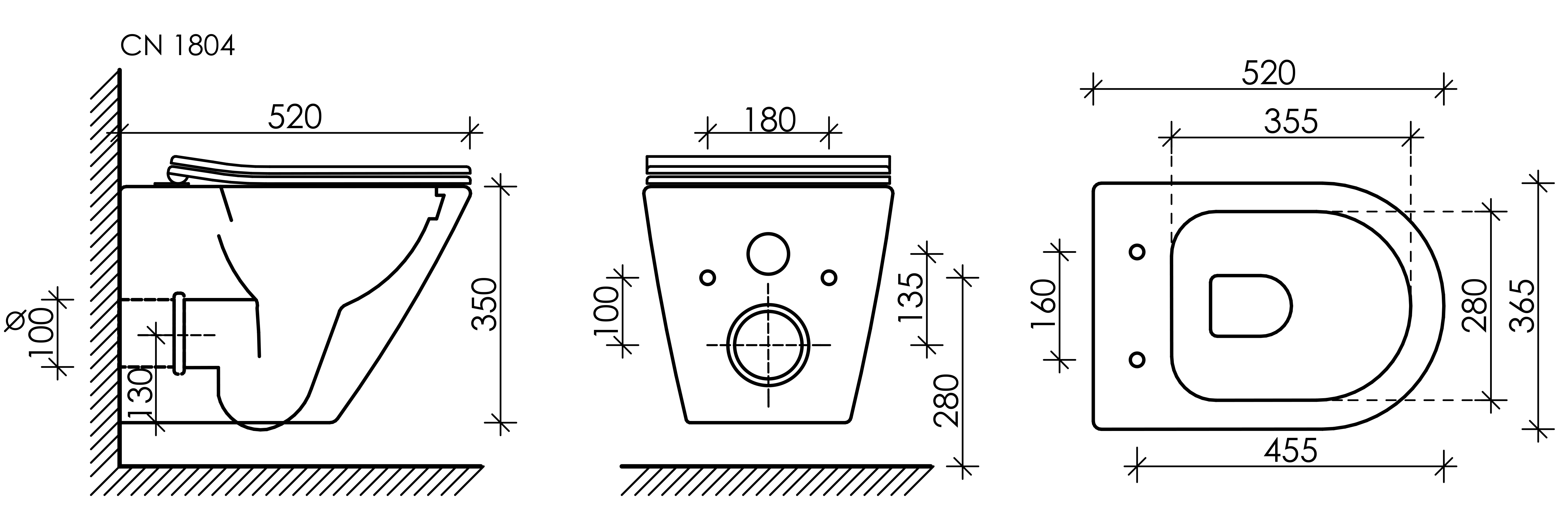 Унитаз подвесной Ceramica Nova Highlight CN1804 с микролифтом, безободковый