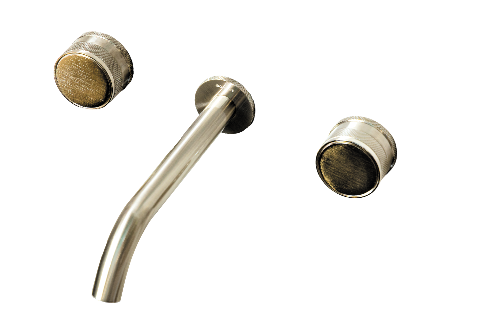 Смеситель из стены Boheme PRESTIGE на 3 отв. NICKEL BRUSH 152-2-NB-PR