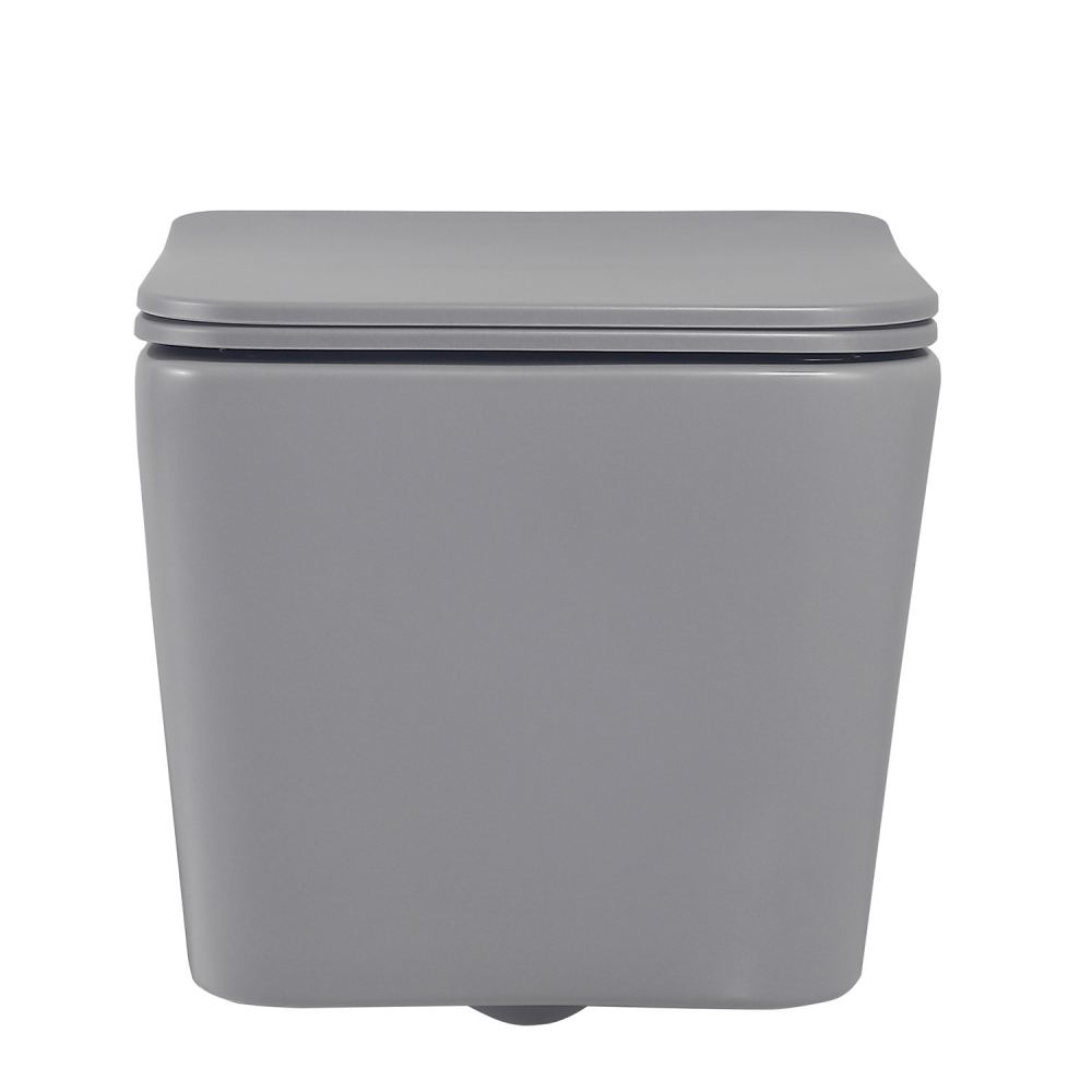 Унитаз Abber Rechteck AC1201MG подвесной серый матовый, безободковый