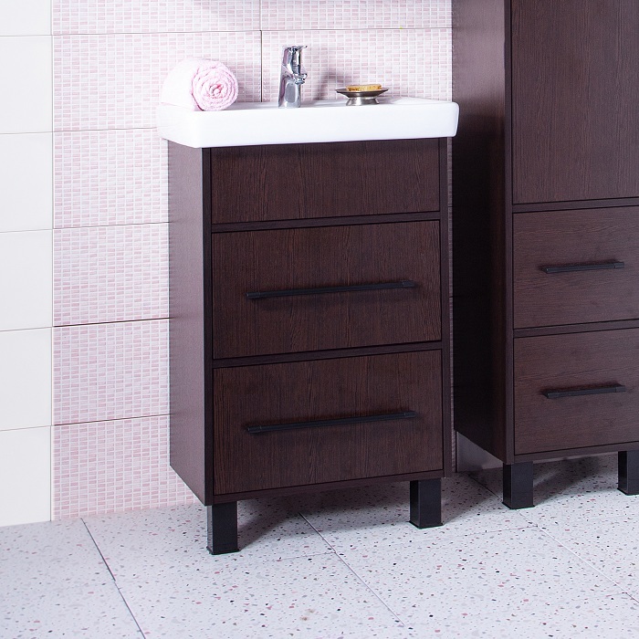 Тумба с раковиной Бриклаер Чили 55 венге