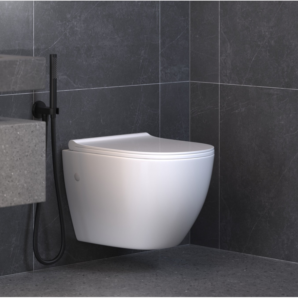 Система инсталляции с унитазом Berges ATOM Line 410 Okus Soft Touch 042445