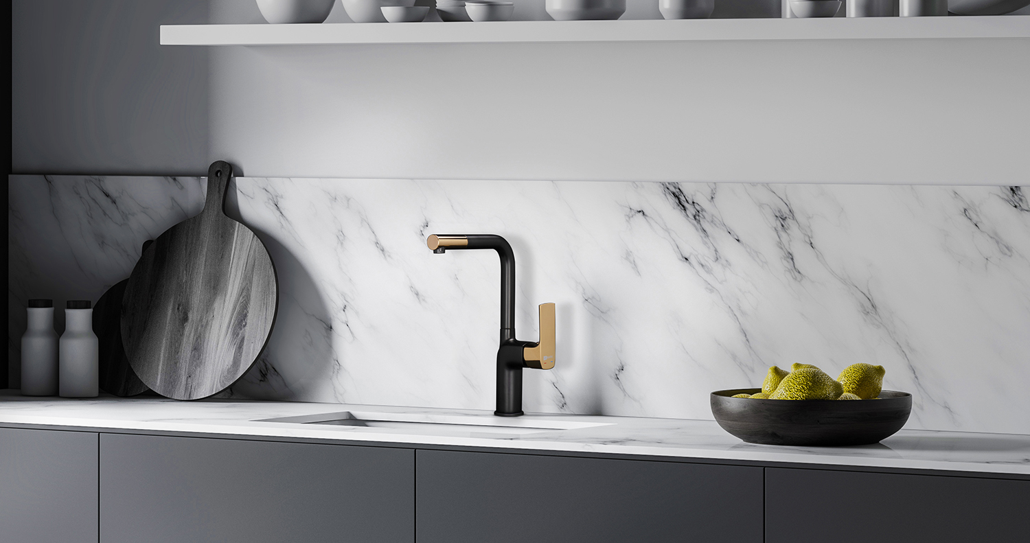 Смеситель Lemark Ursus LM7205BLR для кухни