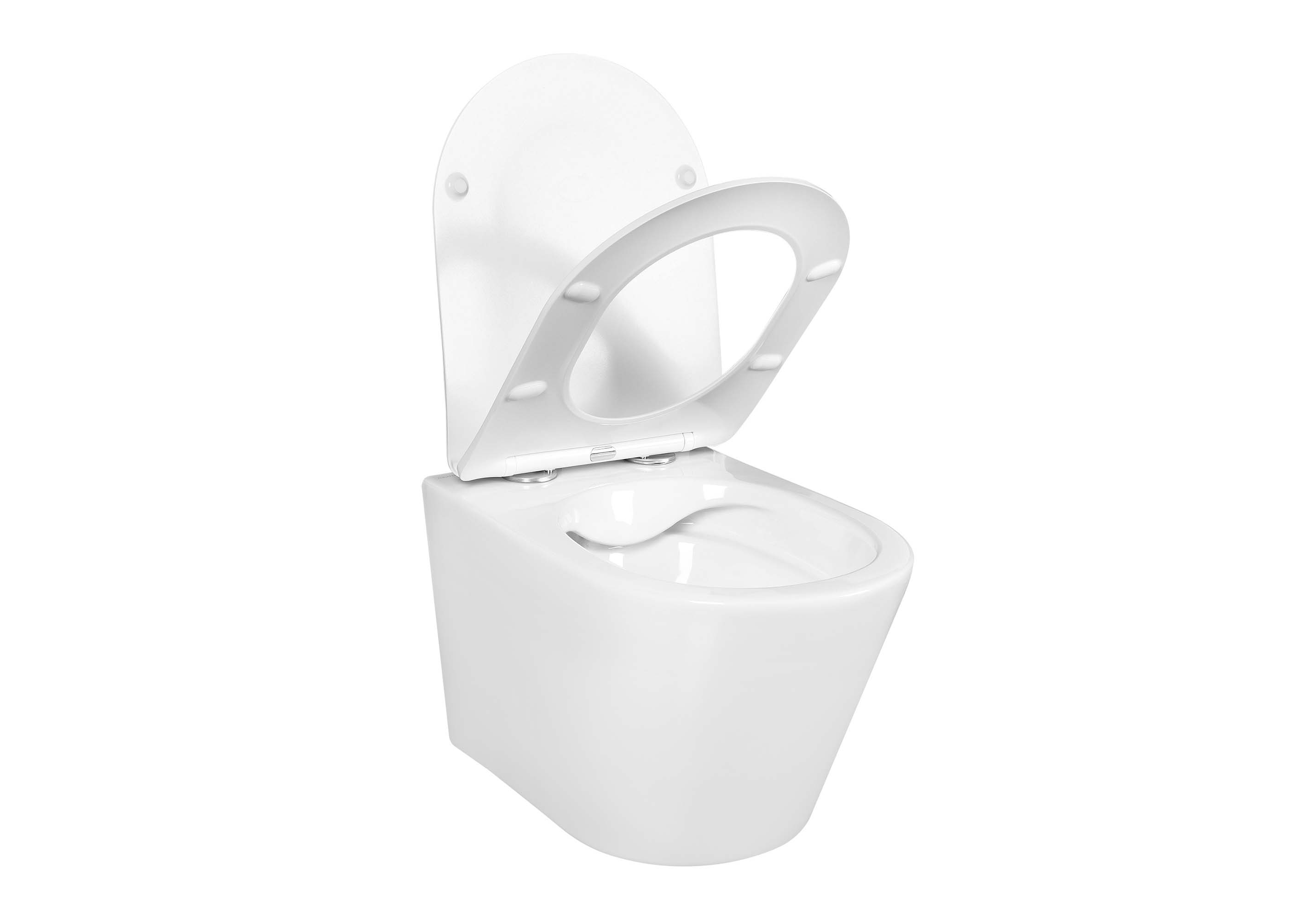 Унитаз подвесной безободковый Aquatek Вега AQ1905-MW с сиденьем Soft Close белый матовый