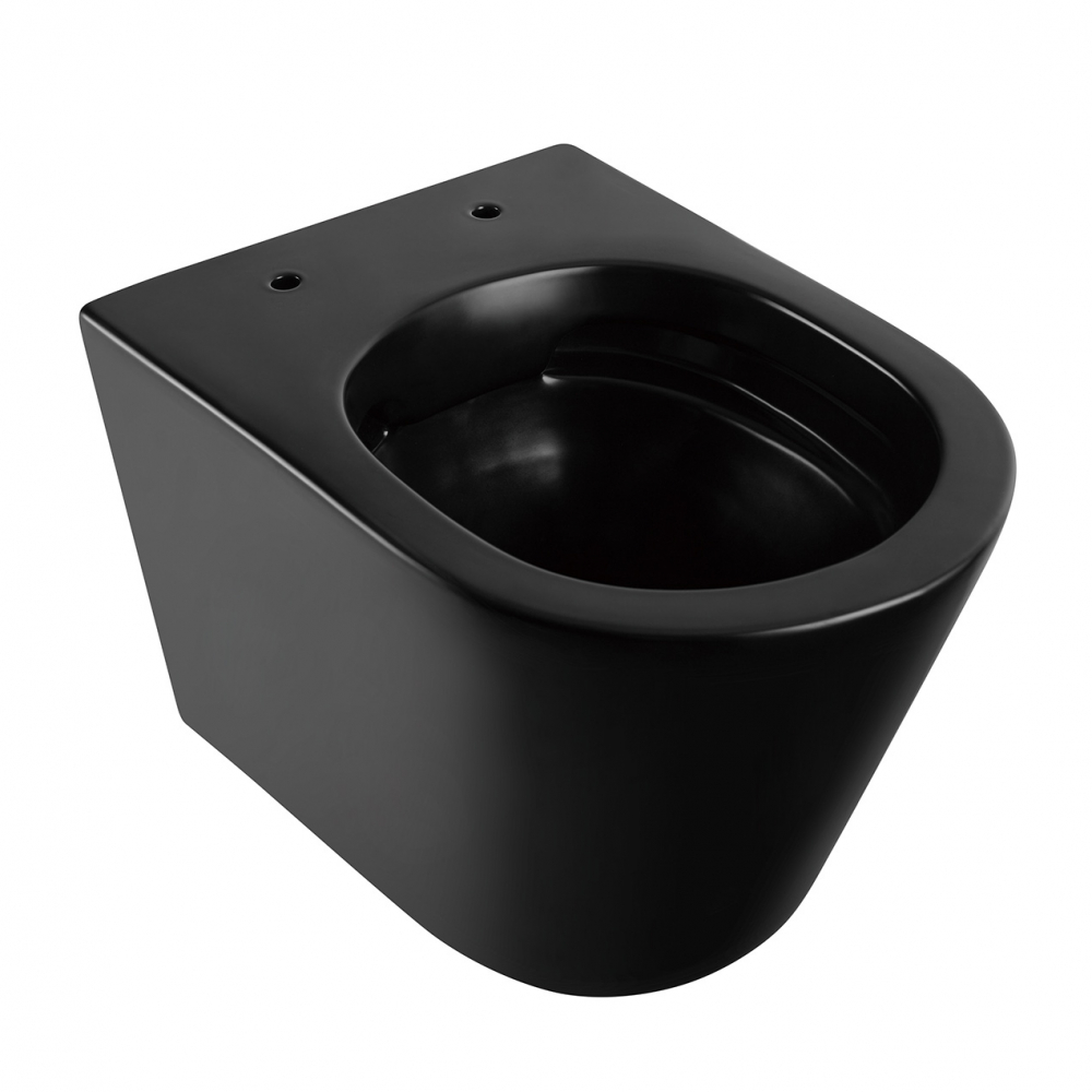 Унитаз Abber Bequem AC1102MB подвесной черный матовый, безободковый