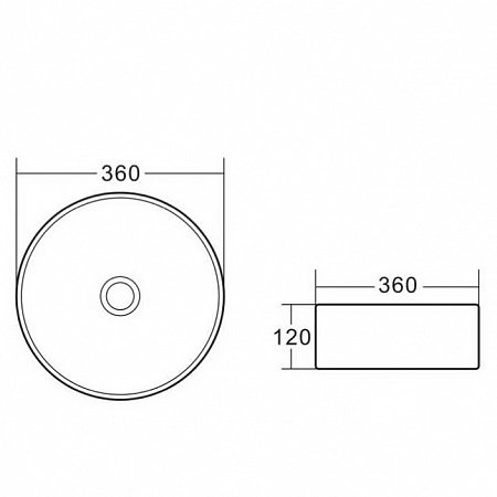 Раковина BelBagno BB1357 накладная