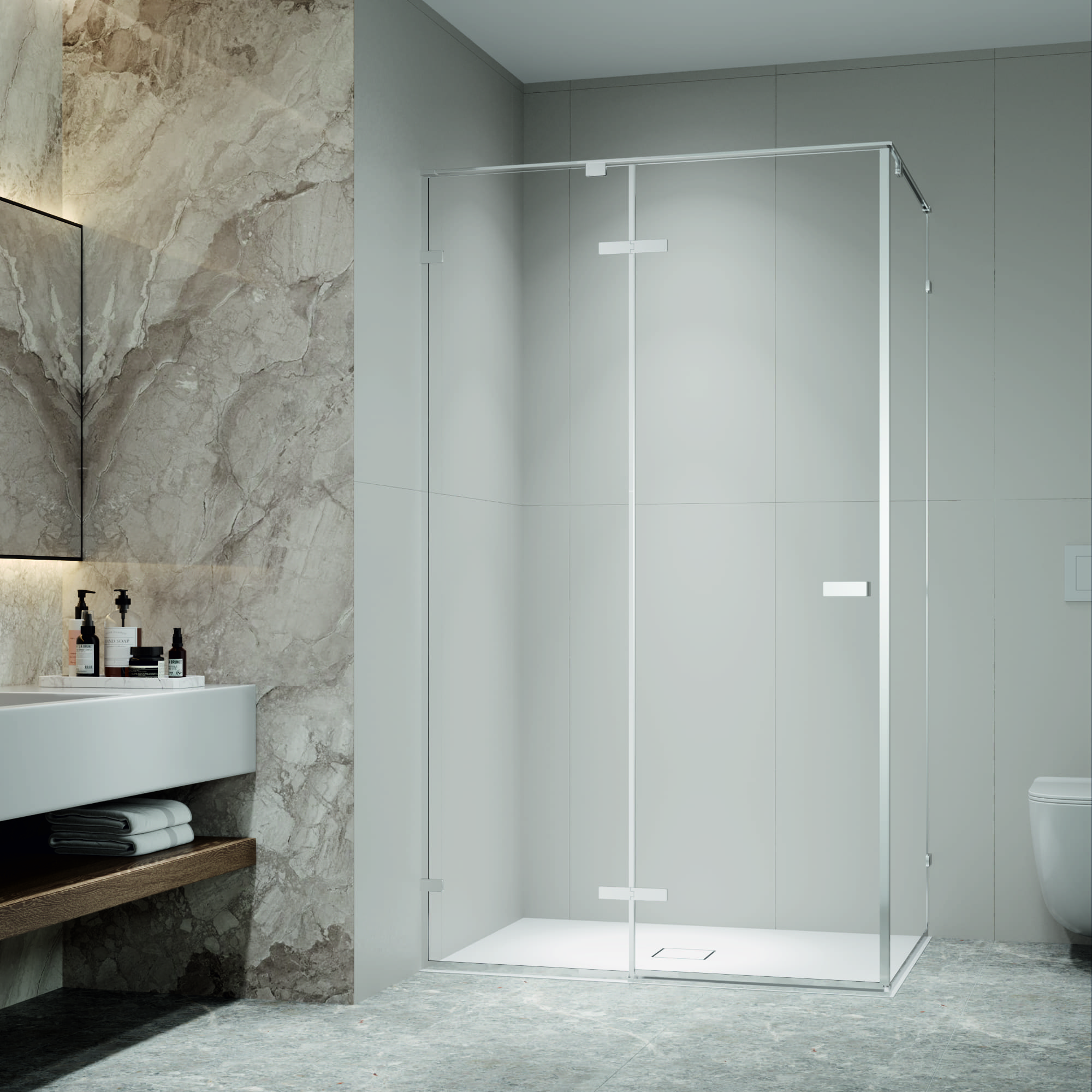 Душевой уголок RGW SV-040 80х120 с распашной дверью