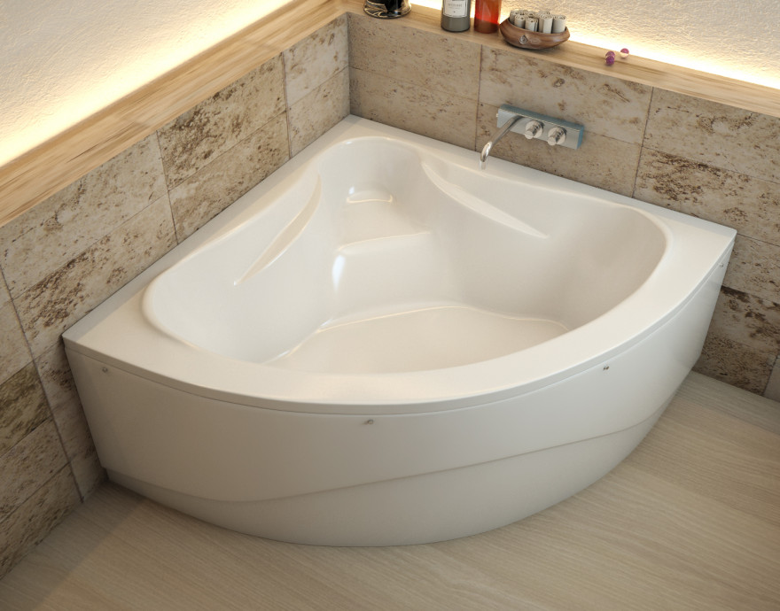 Ванна из искусственного камня Эстет Аврора 140x140 с ножками