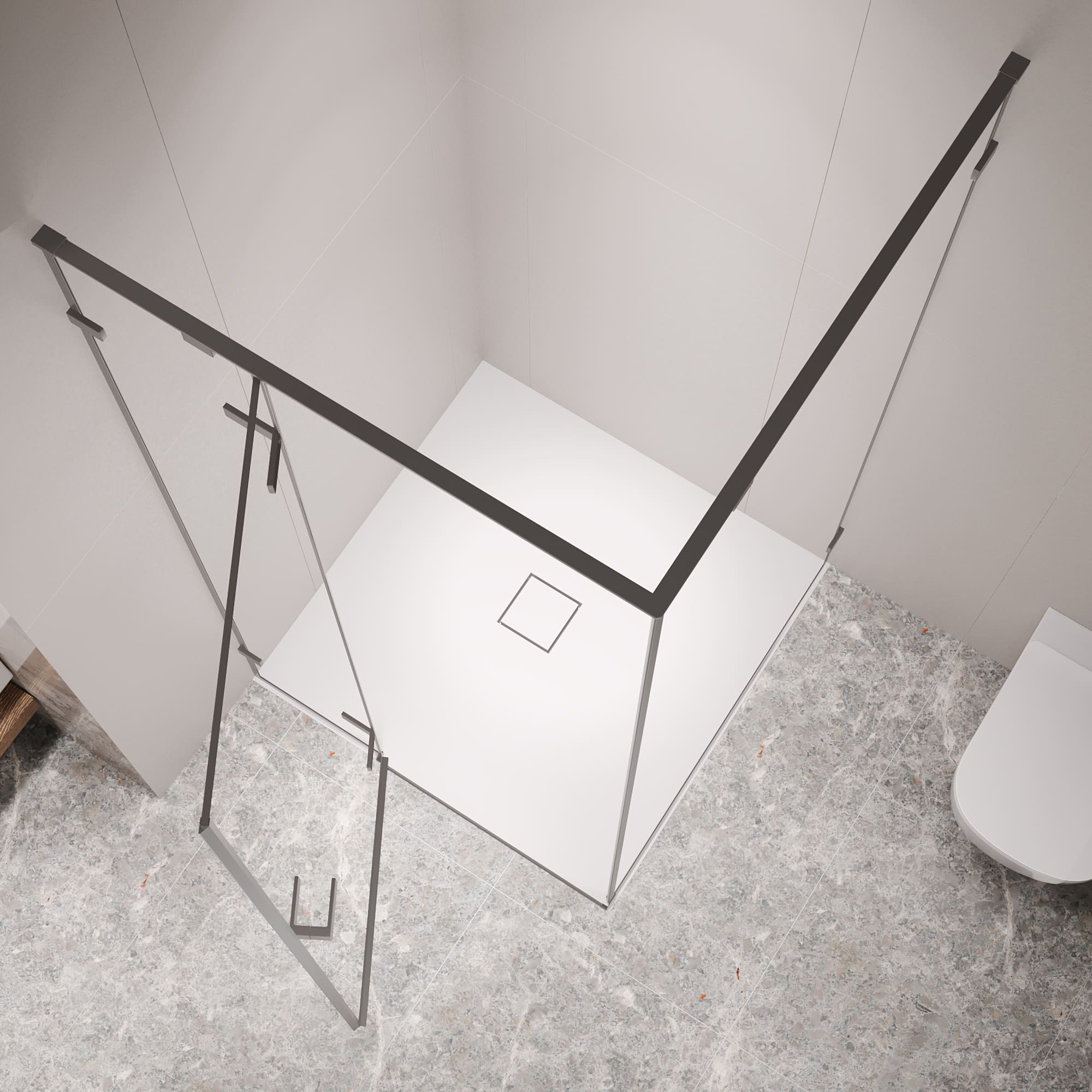 Душевой уголок RGW SV-030Gg 100х100 с распашной дверью