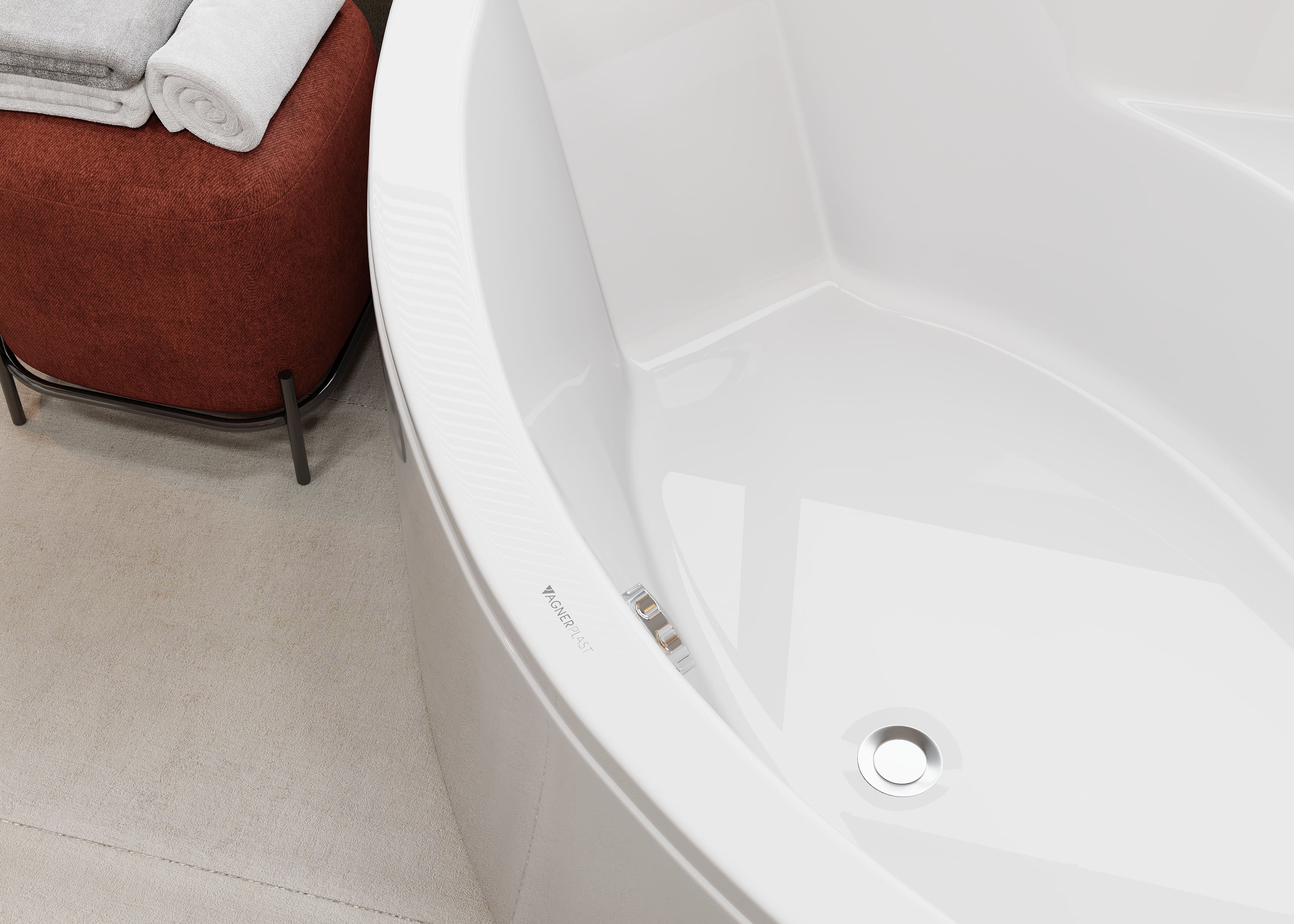 Акриловая ванна VAGNERPLAST Veronela VPBA140VEA3X-04 140х140