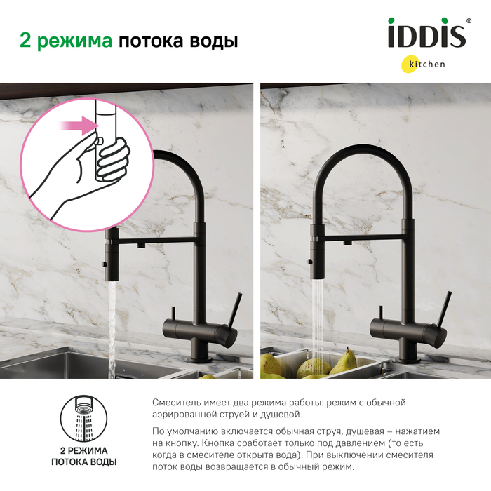 Смеситель для кухни Iddis Ace ACEBLFFi05