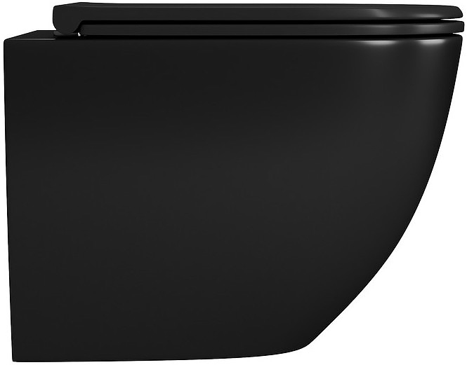 Унитаз подвесной D&K Matrix DT1396025 безободковый, черный