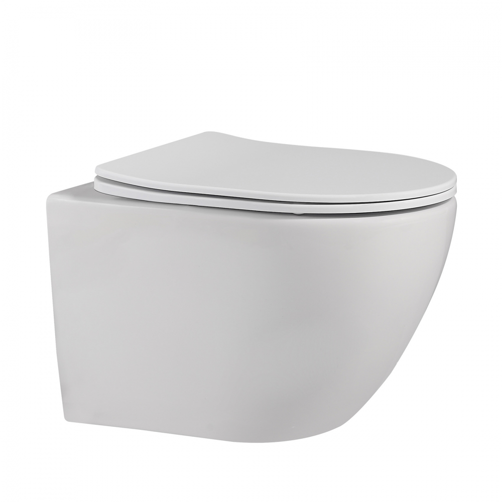 Унитаз Abber Bequem AC1100MW подвесной белый матовый, безободковый