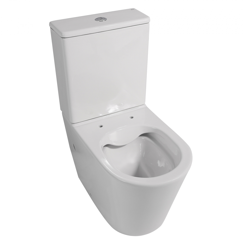 Унитаз Abber Bequem AC1112 компакт белый, безободковый