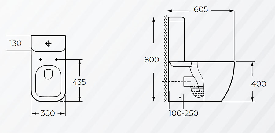 Унитаз напольный ALPEN Memfis A381S