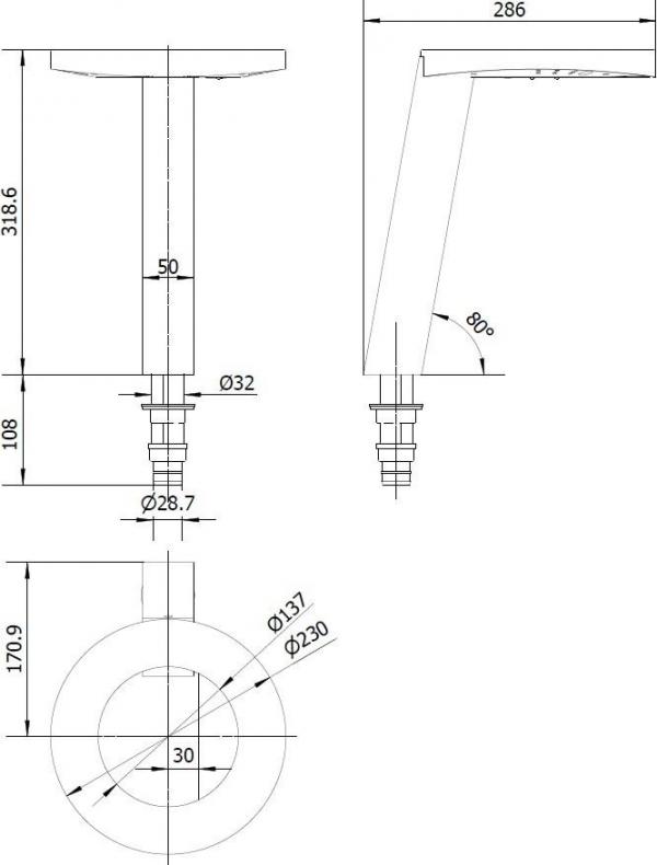 Сушилка с краном и дозатором мыла 3 в 1 Nofer Concept 3 01902.GD