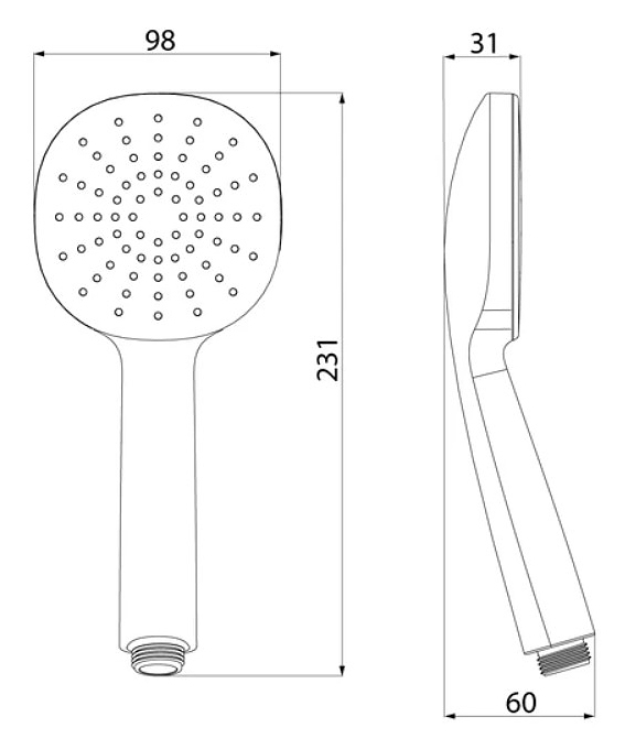 Лейка для душа Iddis Optima Home OPH1FW9i18