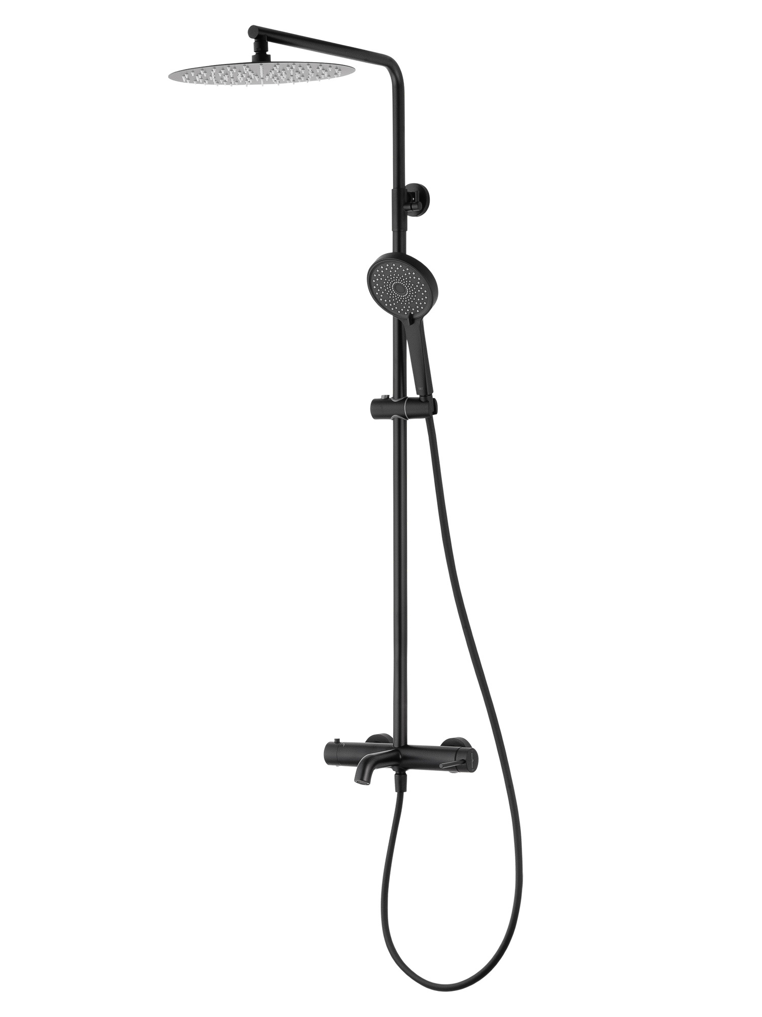 Душевая система WONZON & WOGHAND STICK, Черный матовый WW-88739017-MB