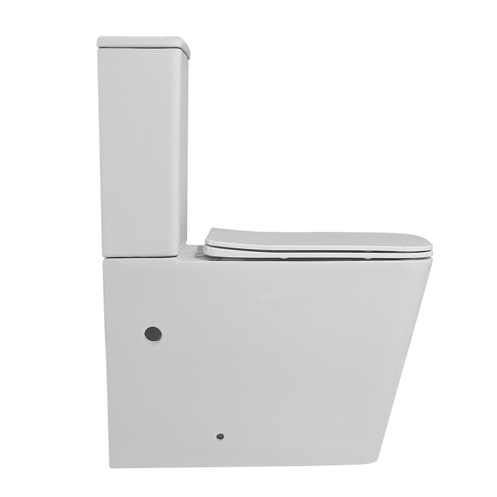 Унитаз Abber Rechteck AC1210 компакт белый, безободковый