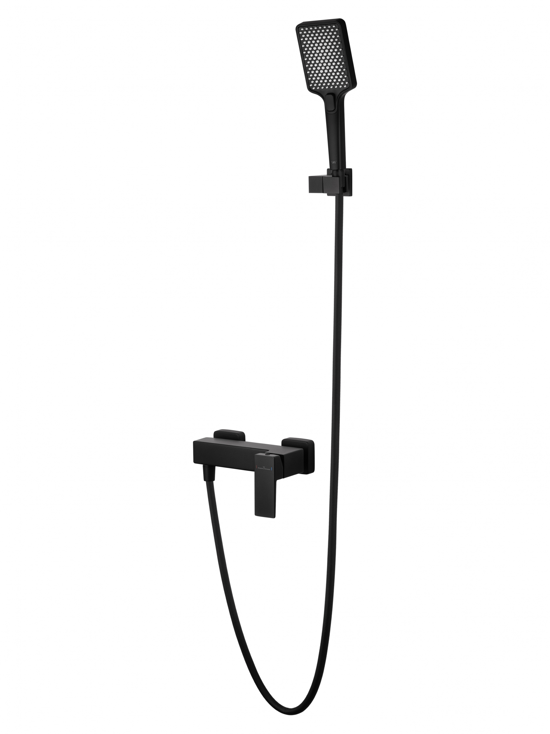 Смеситель для душа WONZON & WOGHAND CUBE 2.0, Черный матовый WW-88048068-MB