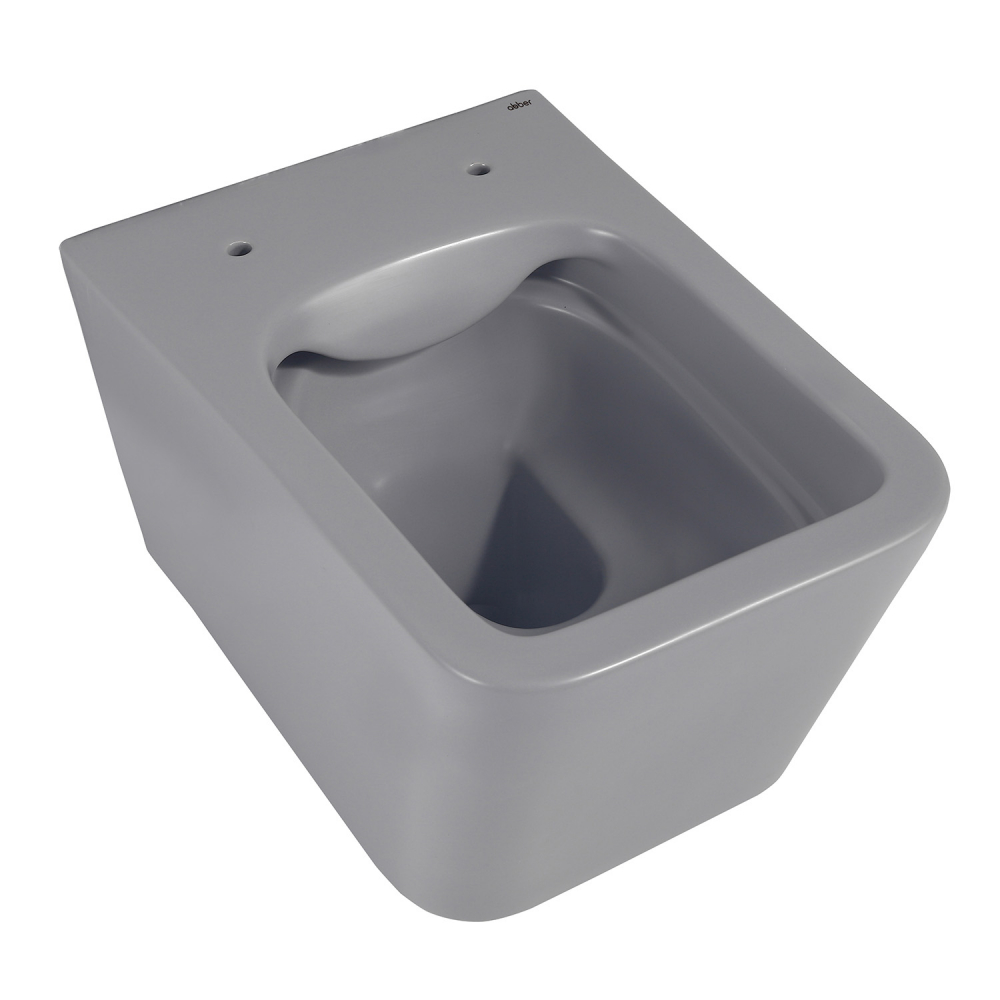 Унитаз Abber Rechteck AC1201MG подвесной серый матовый, безободковый