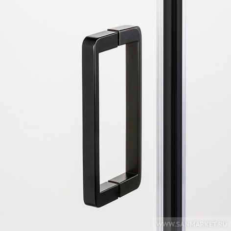 Душевая шторка New Trendy Negra Platinum 90х80 см