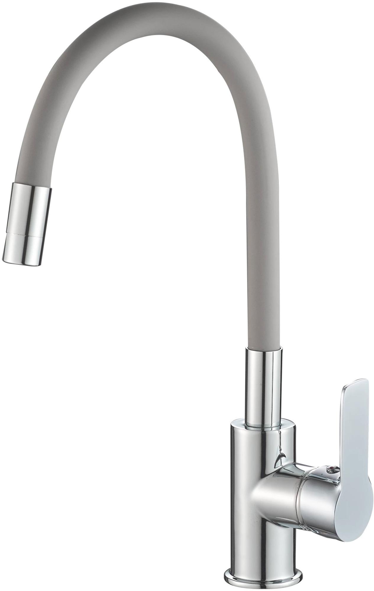 Смеситель для кухни с гибким изливом Rush Siple SI7335-60Grey