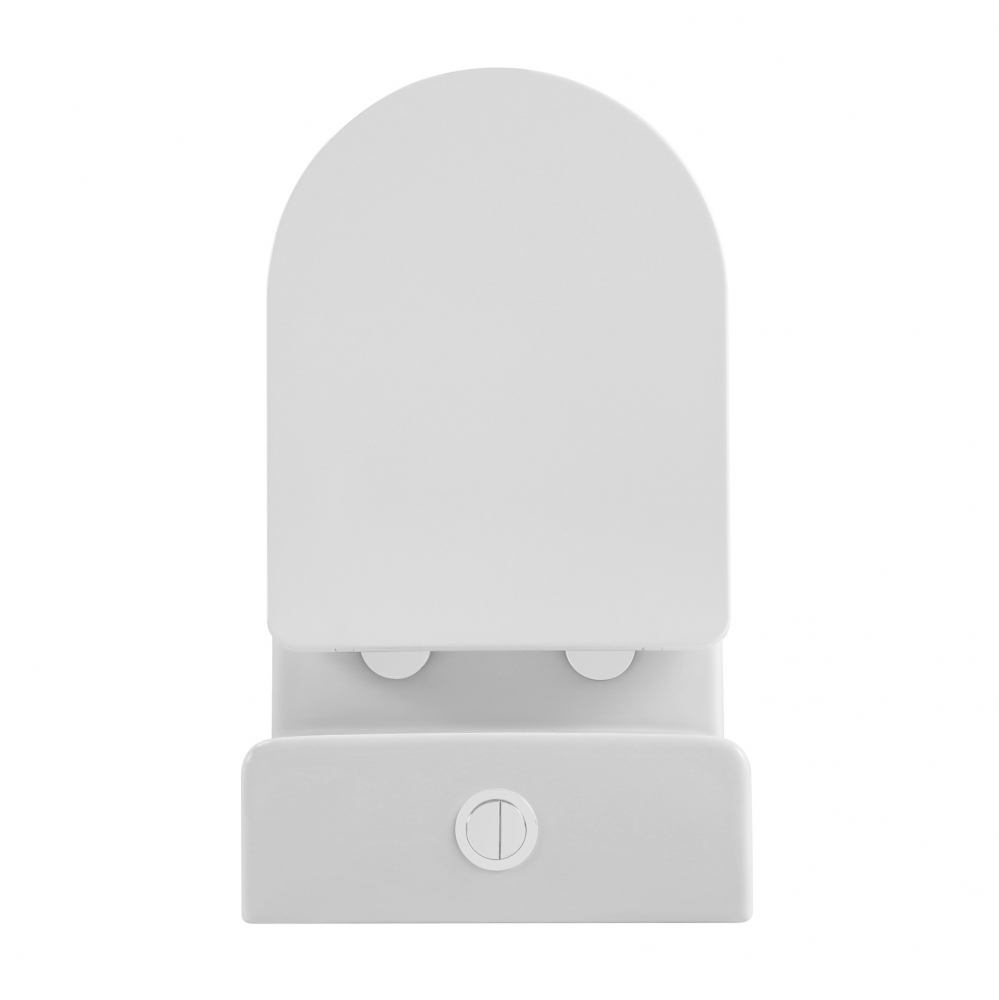 Унитаз Abber Bequem AC1112TMW компакт белый матовый, безободковый, смыв торнадо