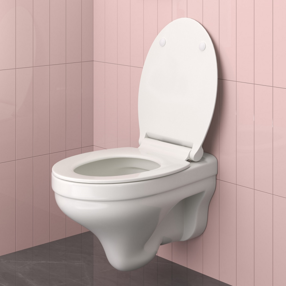 Унитаз подвесной Berges ALBIT S Rimless 082147 безободковый, белый