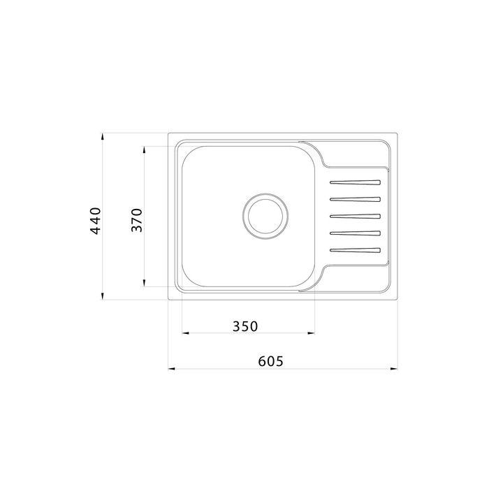 Мойка встраиваемая Iddis Sound SND60SDi77