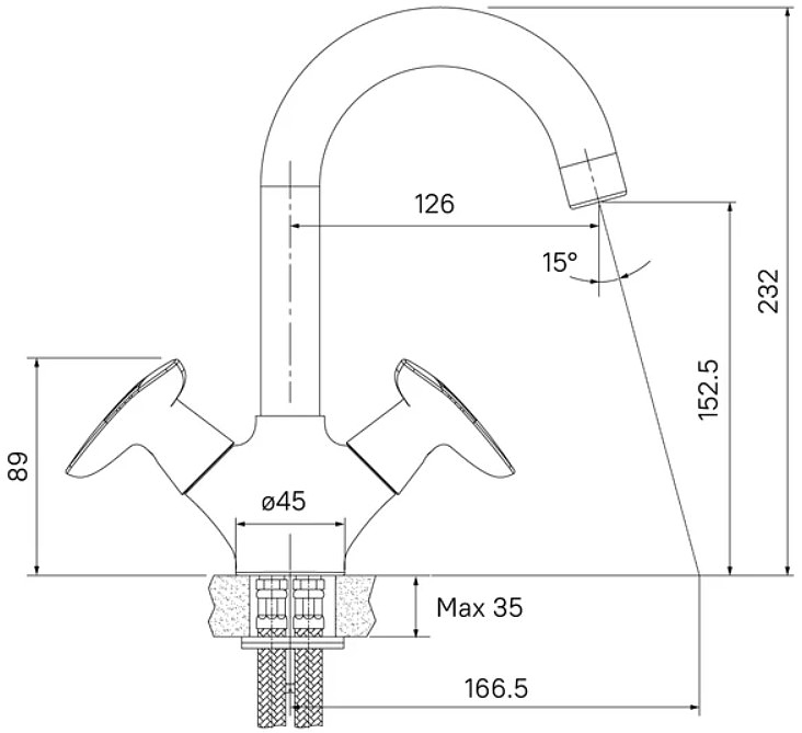 Смеситель для раковины Iddis Copter COPSB00i01