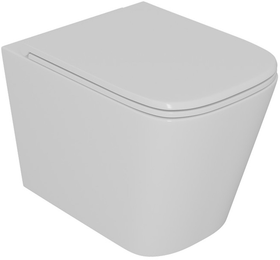 Унитаз подвесной с инсталляцией, сиденьем и клавишей смыва D&K Quadro DS1511606
