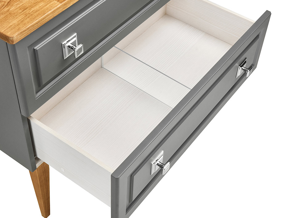 Мебель для ванной подвесная ASB-Woodline Каталина 80 Grey