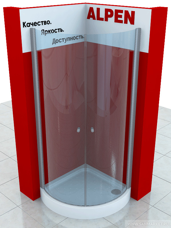 Душевая шторка ALPEN A160-80