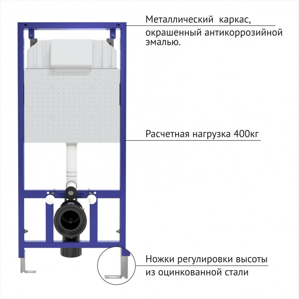 Система инсталляции с унитазом Berges Novum Albit S L5 042440