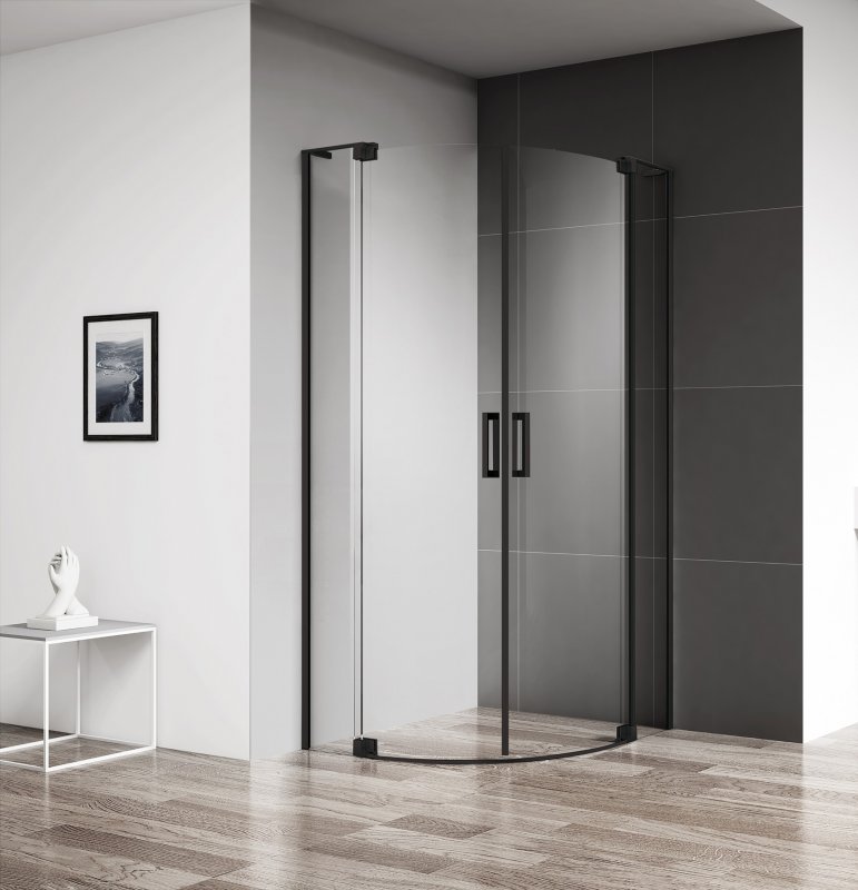 Душевой уголок Cezares SLIDER-R-2-90/100-C-NERO