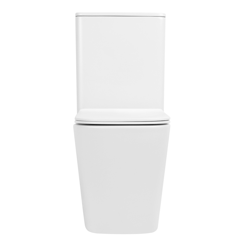 Унитаз Abber Rechteck AC1210TMW компакт белый матовый, безободковый, смыв торнадо