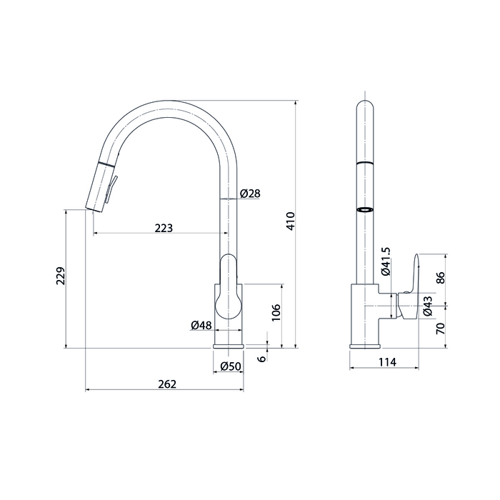 Смеситель для кухни Iddis Cuba CUBSTP0i05