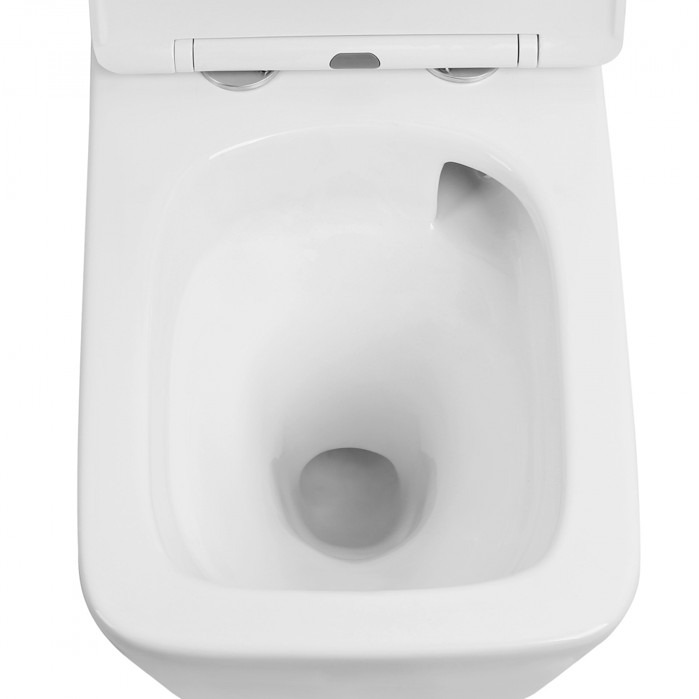 Унитаз Abber Rechteck AC1201T подвесной белый, безободковый, смыв торнадо