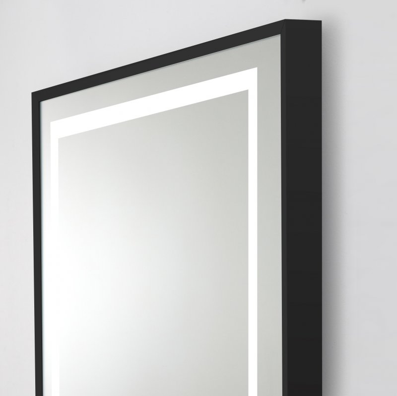 Зеркало BelBagno SPC-KRAFT 89х79 с сенсорным выключателем и подогревом черный