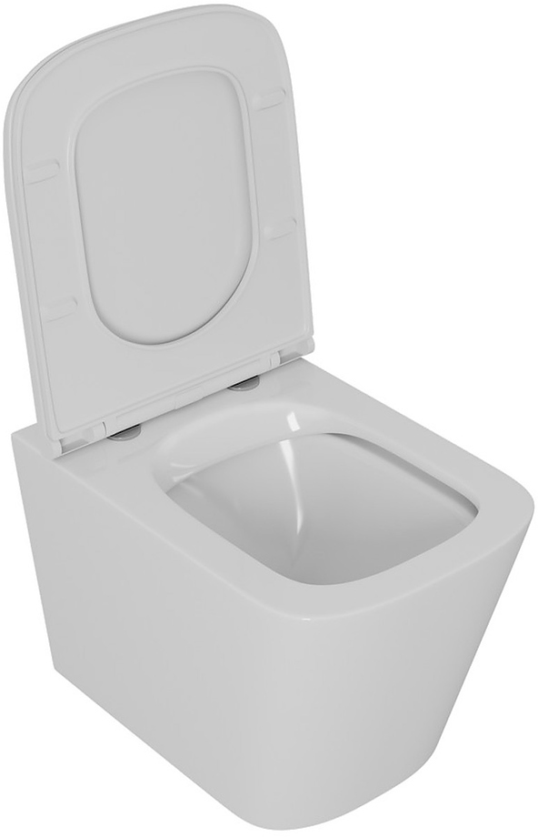 Унитаз подвесной D&K Quadro DT1516016 безободковый, белый