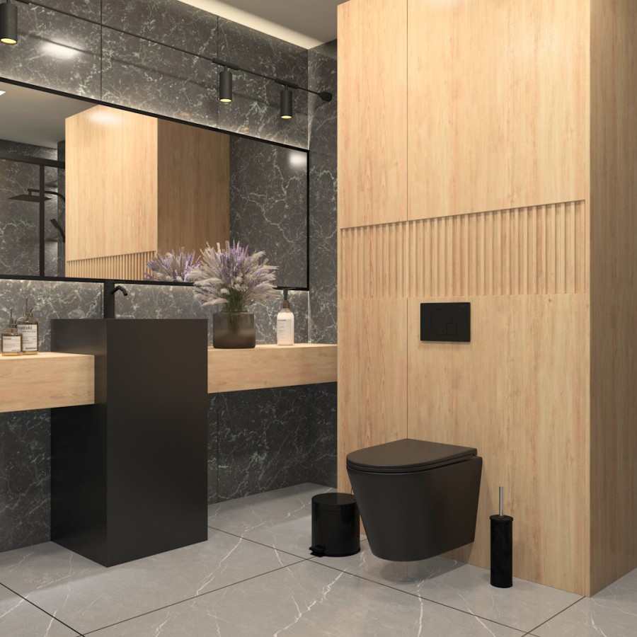 Унитаз подвесной ALPEN Elegant ALP2440201MB черный